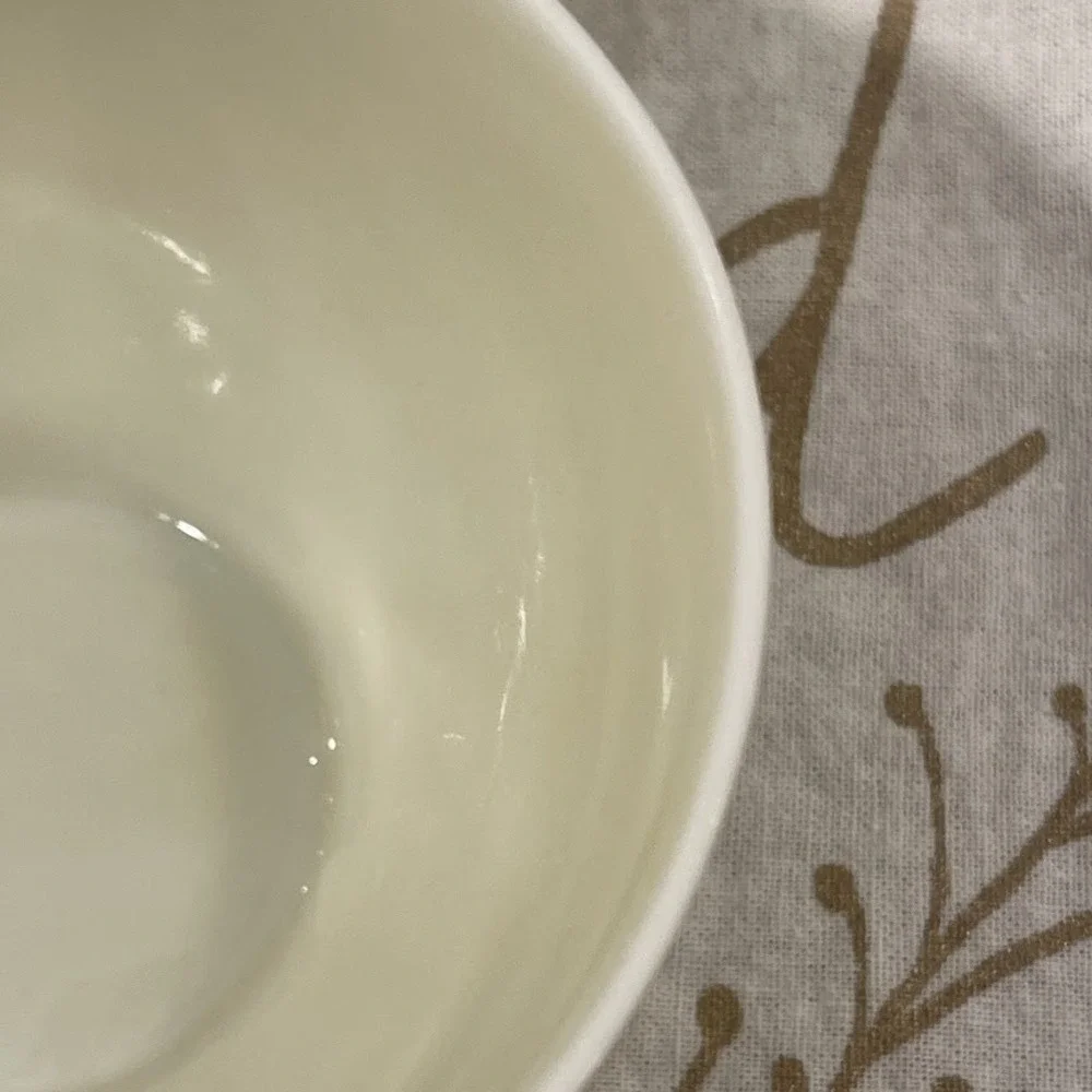 Vintage Nunome China Japan Tea Cups Set 4 Ivory Crackle Glaze Ceramic 4.25